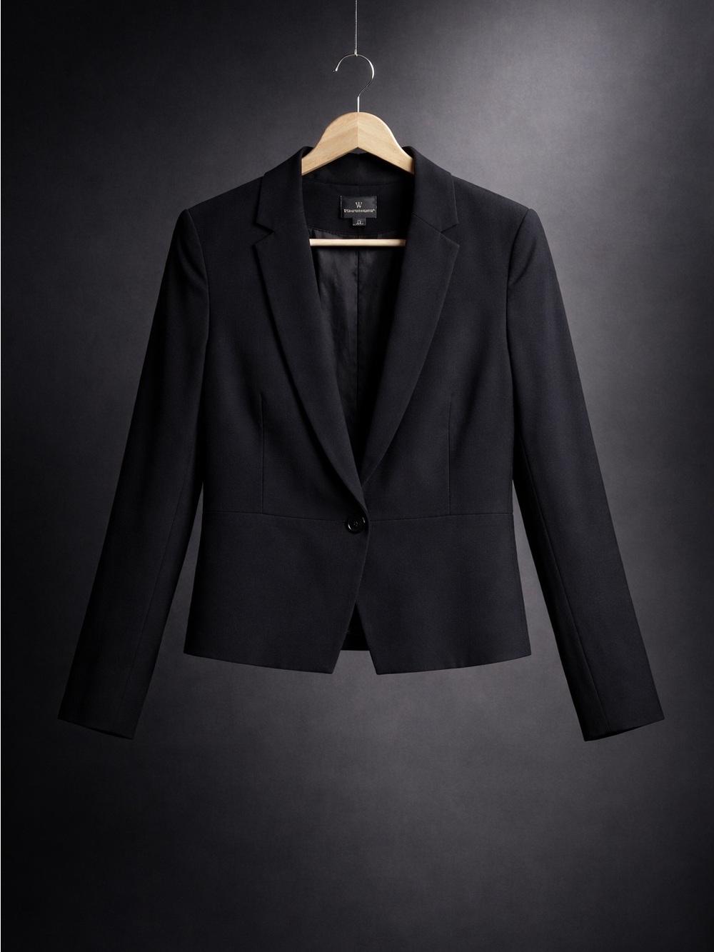 Worthington Black Single-Button Tailored Blazer